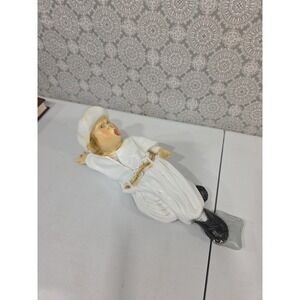 Vintage Laying Down Baseball‎ Player Figurine Funny Pose Funny Expression Decor